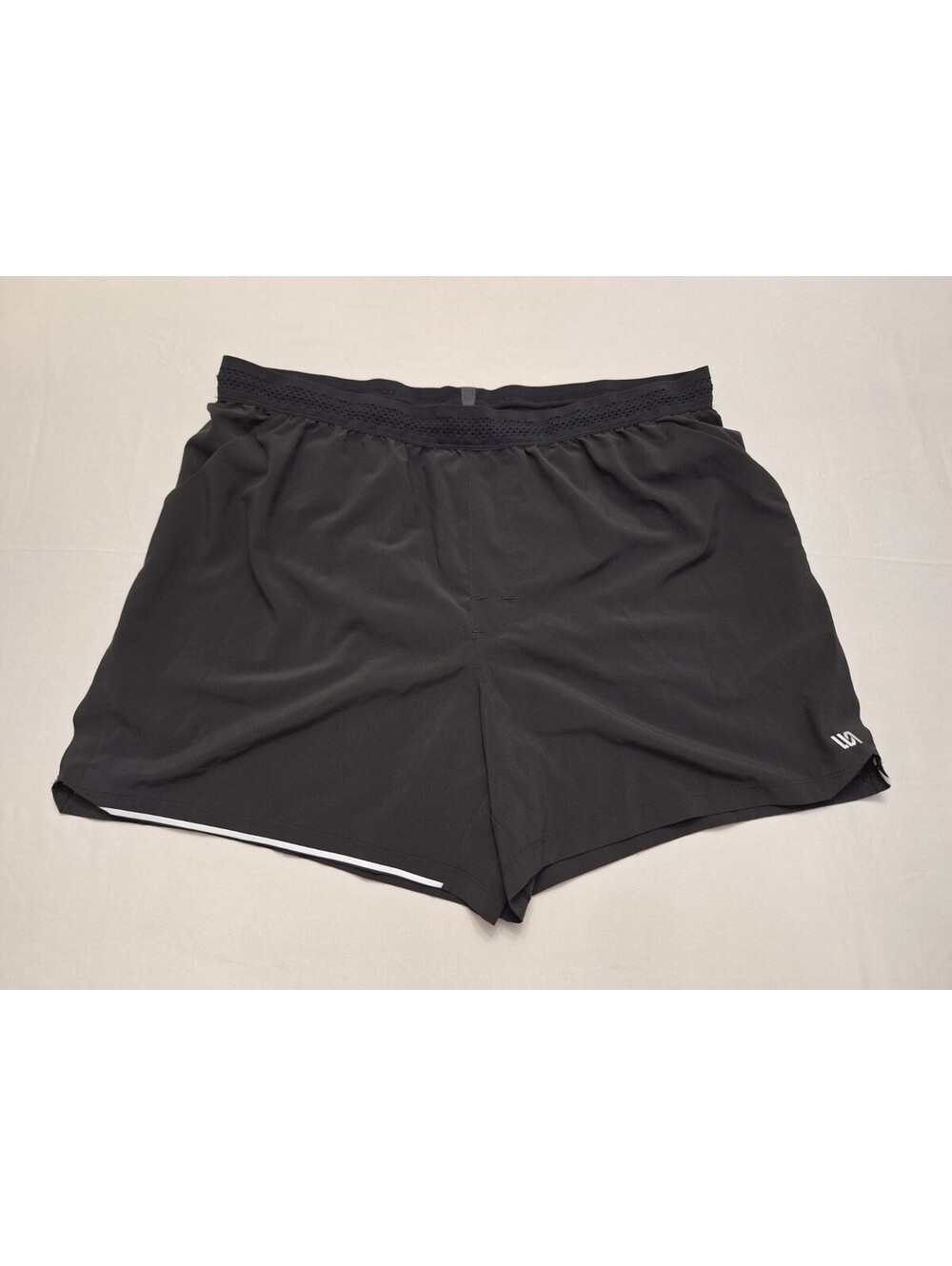 VRST Mens Black Lined 5" Run Athletic Breathable Light Shorts XL